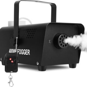 HOTUT Party Smoke Machine with Wireless Remote Control,500W Smoke Machine,Compact Fog Machine,Powerful Party Smoke Machine for Fog Mist Effects,2000CFM Fog,for Parities Weddings Holidays Halloween