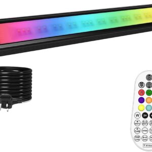 CLV RGB LED Light Bar 42W Wall Washer Stage Light with RF Remote Control 1P