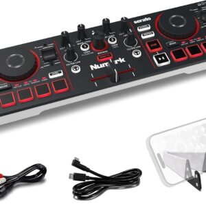 Numark MixTrack Go Compact Bluetooth DJ Controller with Stems Control