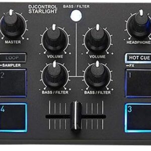 Hercules DJControl Starlight – Compact DJ Controller with Light Show