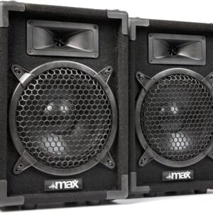 MAX8 Pair of 8-Inch Passive DJ PA Speakers, 800W Combined, Piezo Tweeter MAX8 Pair of 8-Inch Passive DJ PA Speakers, 800W Combined, Piezo Tweeter