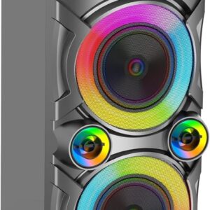Portable Bluetooth Speaker 100W Big Powerful Wireless Boombox TWS Pairing Loud Stereo Sound Deep Bass Large Party Speakers with Subwoofer LED Lights for Outdoor Home Camping