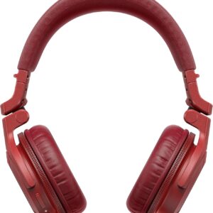 Pioneer DJ HDJ-CUE1BT-R, DJ Headphones with Bluetooth, Red