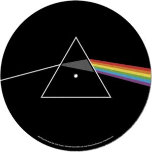 Pink Floyd Turntable Record Slip Mat for Mixing, DJ Scratching and Home Listening (Dark Side of the Moon Design) – Official Merchandise