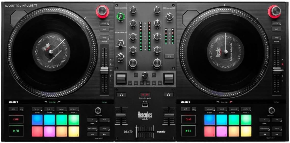 Hercules DJControl Inpulse T7 2-Deck Motorized DJ Controller Black Hercules DJControl Inpulse T7 2-Deck Motorized DJ Controller Black