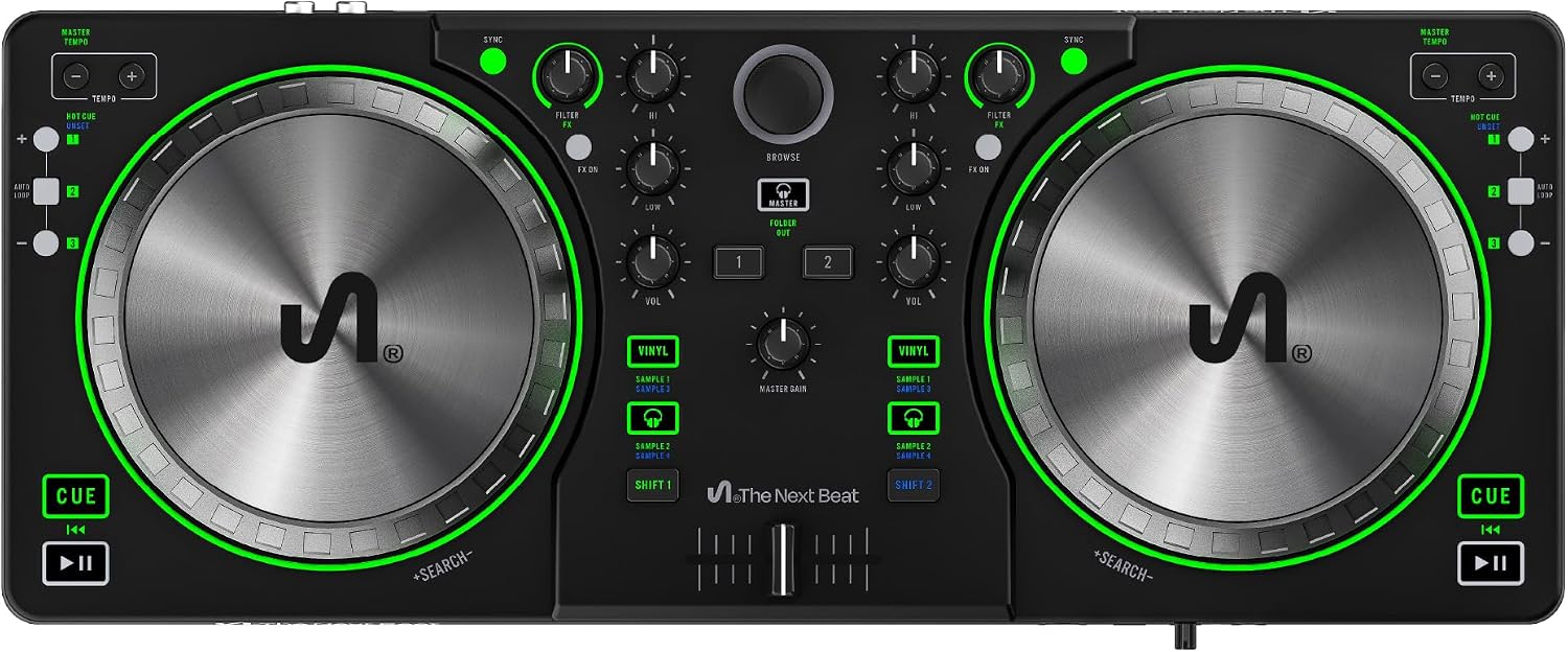 The Next Beat SX1 DJ Controller by Tiësto, USB-C Wired The Next Beat SX1 DJ Controller by Tiësto, USB-C Wired