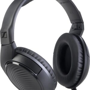 Sennheiser Professional HD 200 PRO Closed-Back Around-Ear DJ and Monitoring Headphones – 2M Single-Sided Cable and 1-4 inches Stereo Jack Adaptor Included – Black (507182)