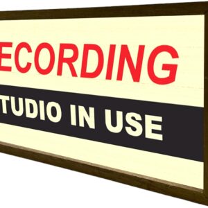 Brand New Minor Cosmetic Damage Light Box Recording Studio In Use | Illuminated Light Up LED Room Sign | Retro Sound Studio Design | DJ Social Media Influencer Lighting Gift