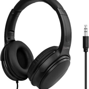 avlink | Lightweight Hard Wired DJ Headphones with 40mm Dynamic Drivers, Swivel Earcups, and Cushioned Comfort for Long Listening Sessions | 1.5mtr Cable avlink | Lightweight Hard Wired DJ Headphones with 40mm Dynamic Drivers, Swivel Earcups, and Cushioned Comfort for Long Listening Sessions | 1.5mtr Cable