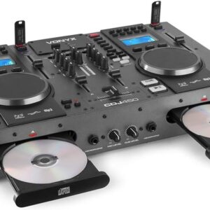 PD CDJ450 Advanced DJ CD Mixer with Dual Players, Bluetooth, USB & SD