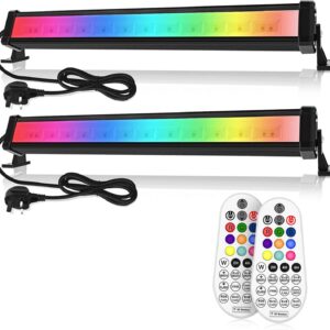Linke LED Light Bar 25W RGB Disco Lights Wall Washer Light with Remote