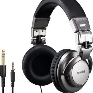Gemini Sound DJX-500 Professional DJ Headphones, Over-Ear, Wired, 90°/180° Rotating Joints, 57mm Drivers, Padded Ear Cups – Ideal for Studio Monitoring Gemini Sound DJX-500 Professional DJ Headphones, Over-Ear, Wired, 90°/180° Rotating Joints, 57mm Drivers, Padded Ear Cups – Ideal for Studio Monitoring
