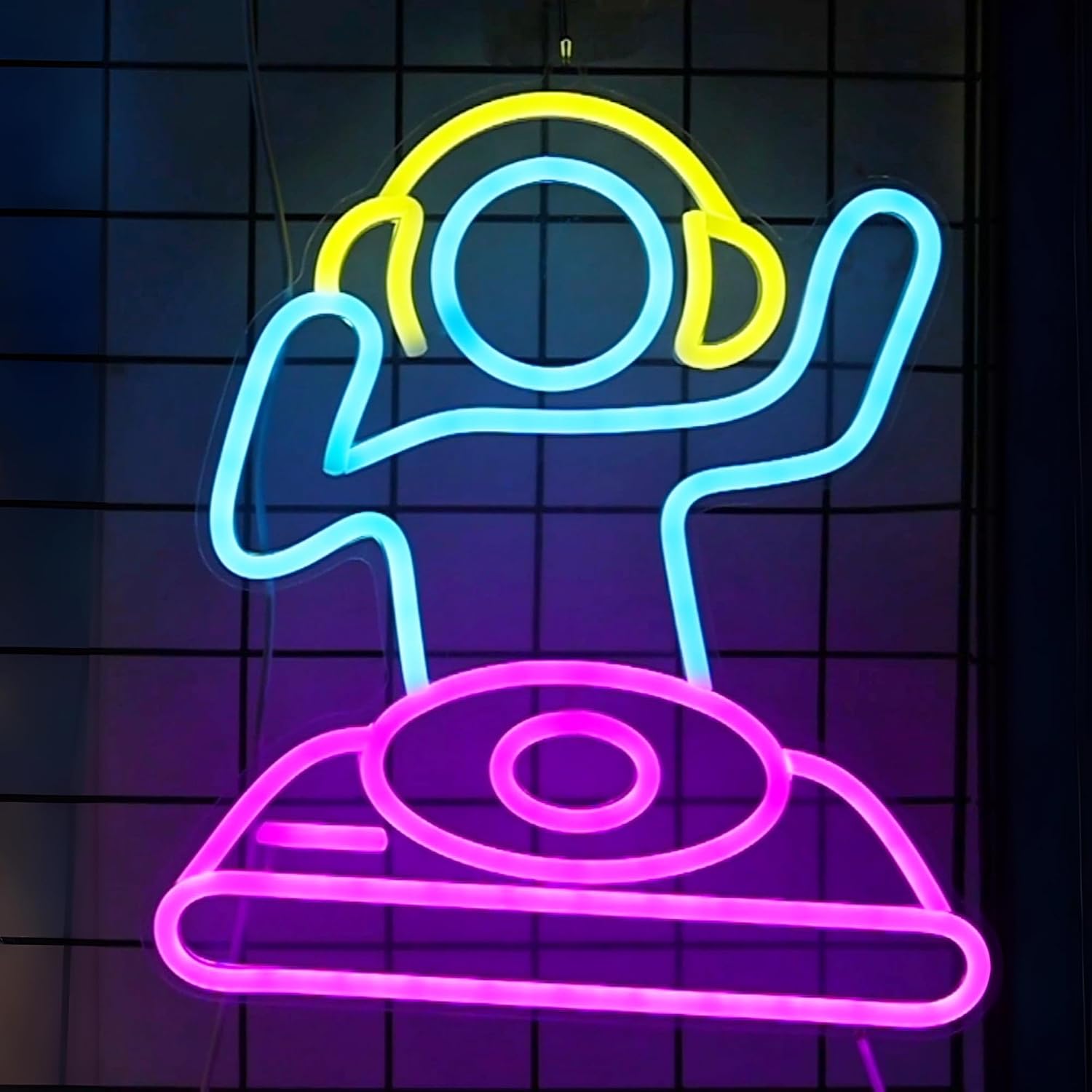 Cool Neon Sign for Wall Decor. Anywin DJ Player Neon Signs USB Led Lights with Dimmable for Bar Decor, Neon Decor Gifts for Birthday, Party for Bedroom Kidsroom Living Room Bar Gaming Room Men Cave Cool Neon Sign for Wall Decor. Anywin DJ Player Neon Signs USB Led Lights with Dimmable for Bar Decor, Neon Decor Gifts for Birthday, Party for Bedroom Kidsroom Living Room Bar Gaming Room Men Cave