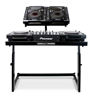 dj equipment on a stand